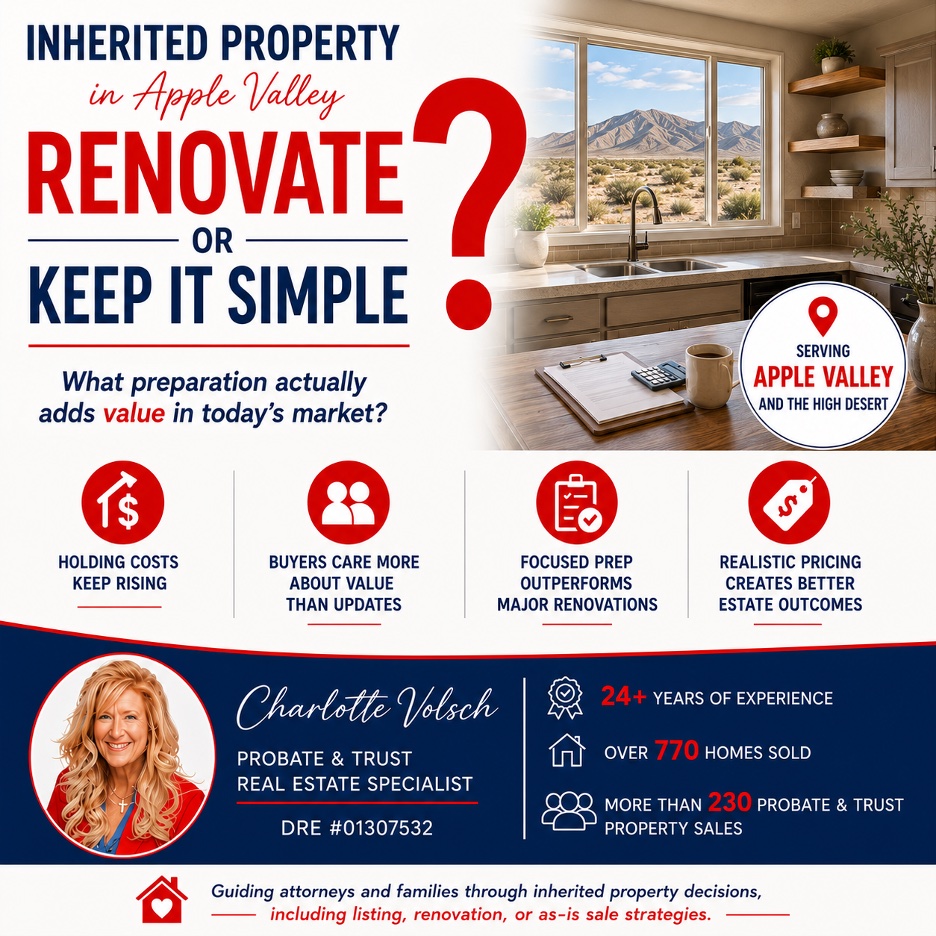 You are currently viewing Inherited Property in Apple Valley: Renovate or Keep it Simple?