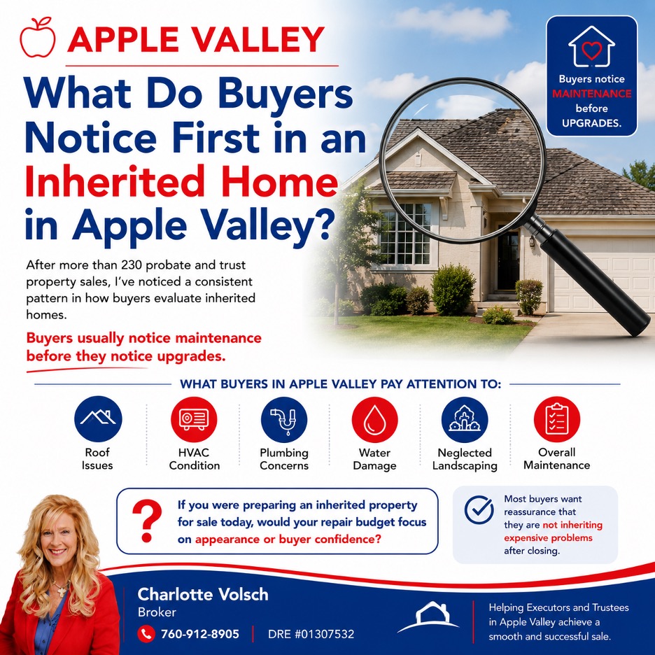 You are currently viewing What Do Buyers Notice First in an Inherited Home in Apple Valley?