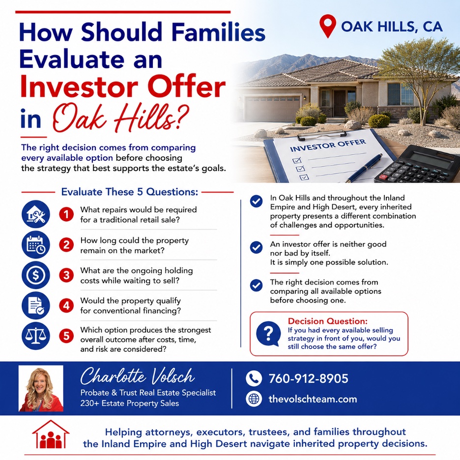 You are currently viewing How Should Families Evaluate an Investor Offer in Oak Hills?