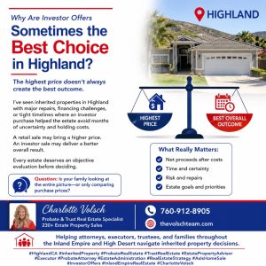 Read more about the article Why Are Investor Offers Sometimes the Best Choice in Highland?