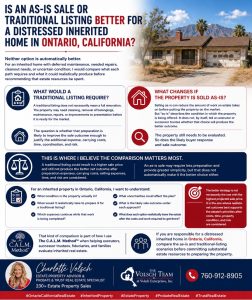Read more about the article Is an as-is sale or traditional listing better for a distressed inherited home in Ontario, California?
