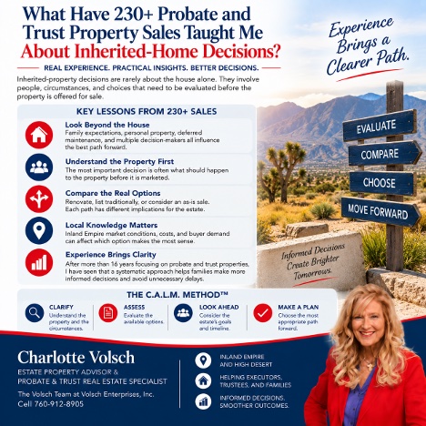You are currently viewing What Have 230+ Probate and Trust Property Sales Taught Me About Inherited-Home Decisions?