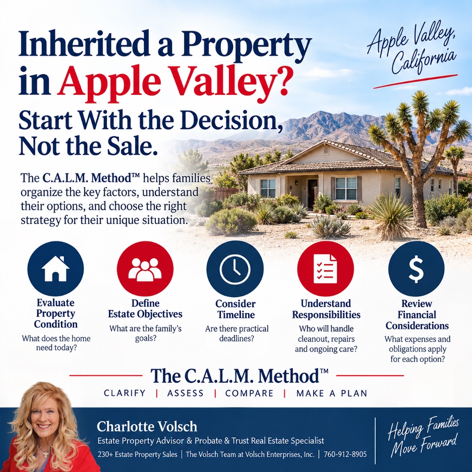 You are currently viewing How do families choose the best overall strategy for an inherited property in Apple Valley, California?