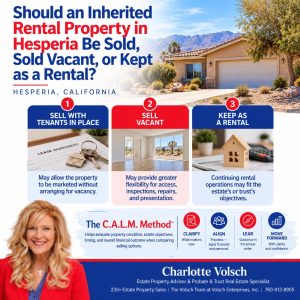 Read more about the article Should an Inherited Rental Property in Hesperia Be Sold With Tenants, Sold Vacant, or Kept as a Rental?