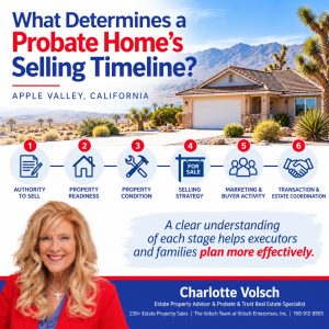 Read more about the article How Long Does It Usually Take to Sell a Probate Property in Apple Valley, California?